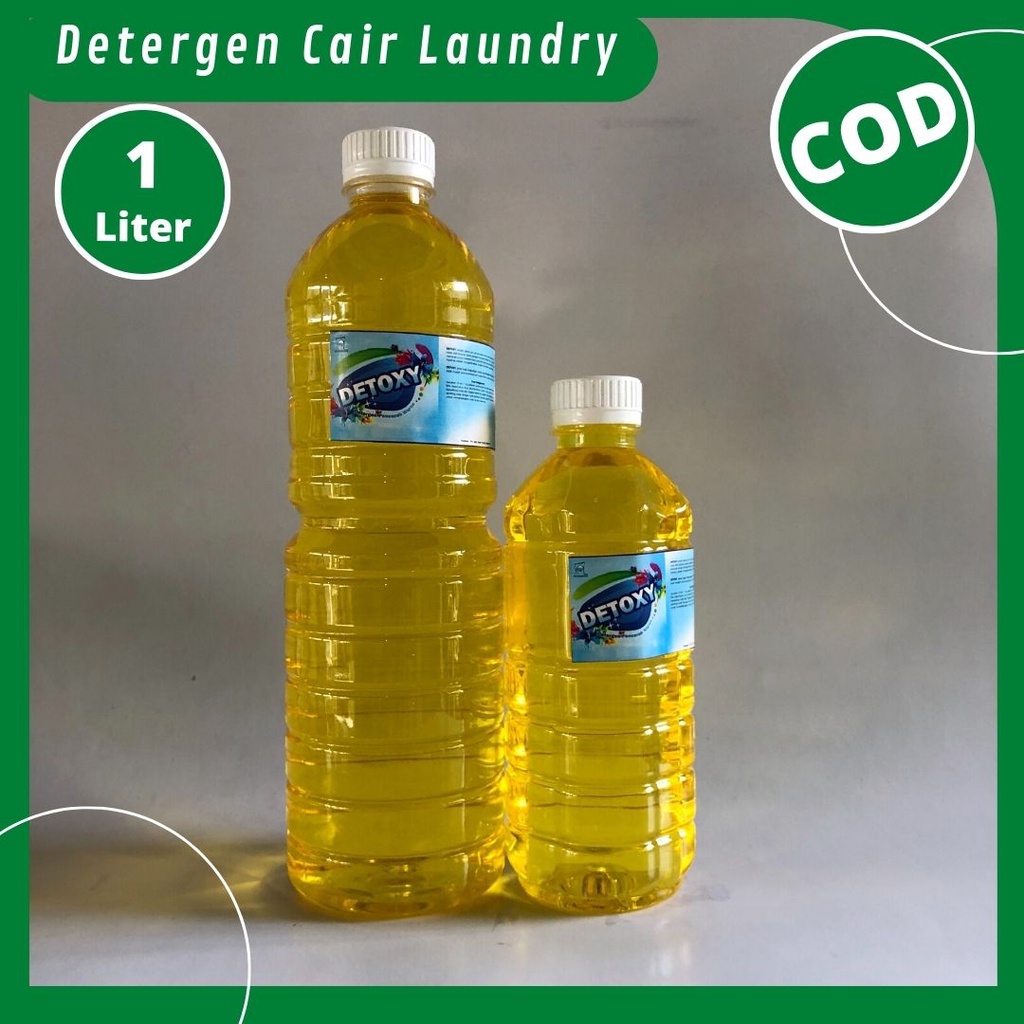 Jual Detergen Cair Laundry Sabun Cuci Pakaian Pencerah Warna DETOXY