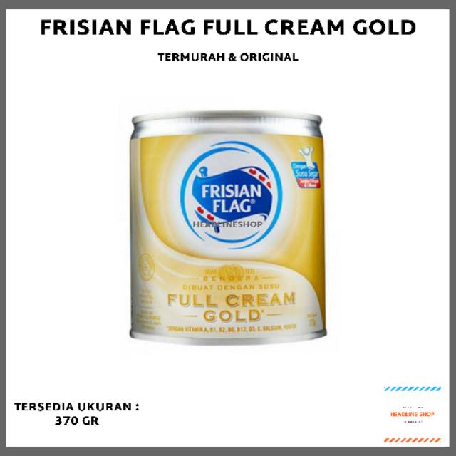 Jual Susu Bendera Frisian Flag Full Cream Gold Kaleng G Original