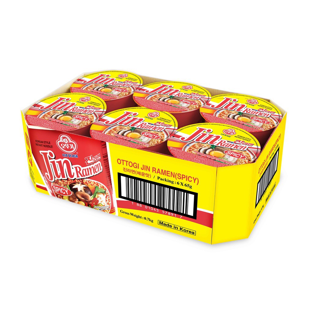 Jual Ottogi Jin Ramen Spicy Cup G X Pcs Shopee Indonesia