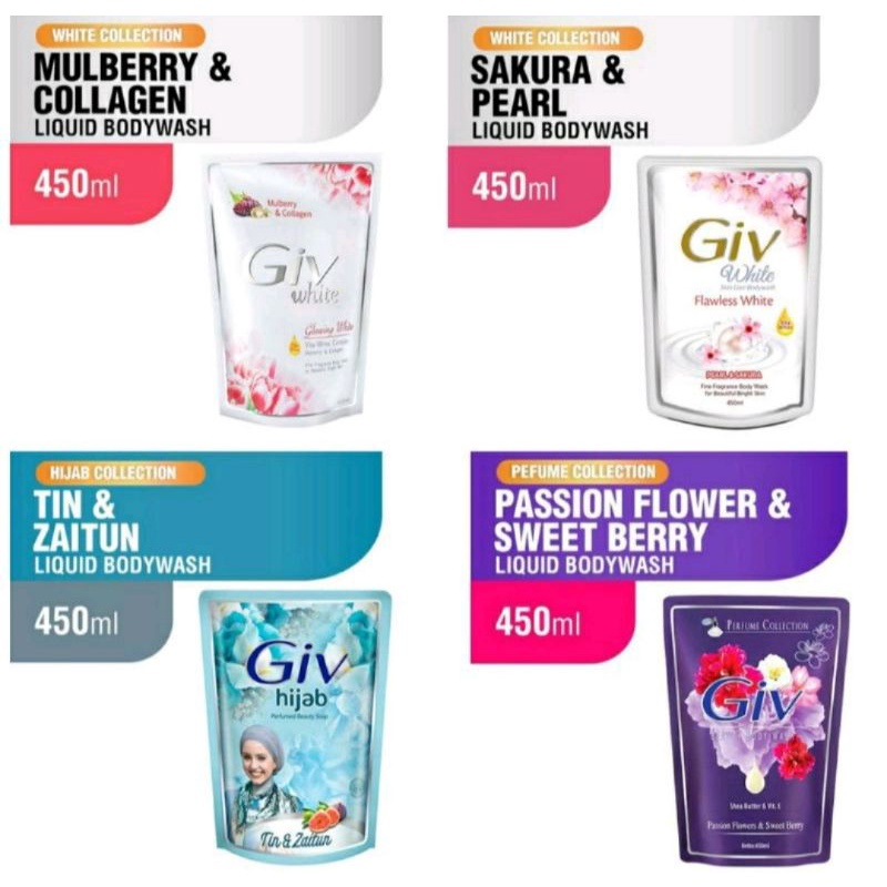 Jual Giv Body Wash 450 Ml Fres Natural 450 Ml K Natural White 450