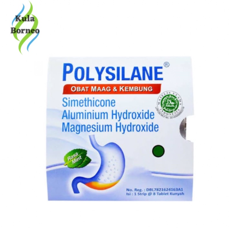 Jual Polysilane Tablet Kunyah Obat Maag Dan Kembung Shopee Indonesia