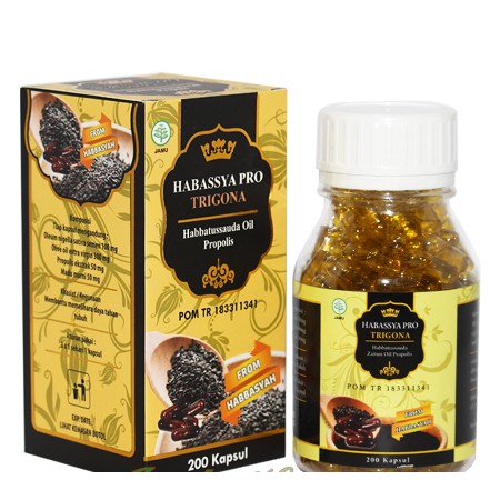 Jual HABASSYA PRO TRIGON 200 Kps Habbatussauda Oil Extra Propolis