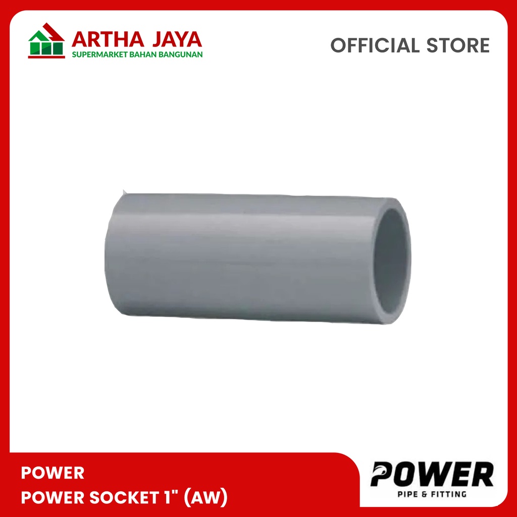 Jual Power Pipa Sambungan Pvc Socket Aw Shopee Indonesia