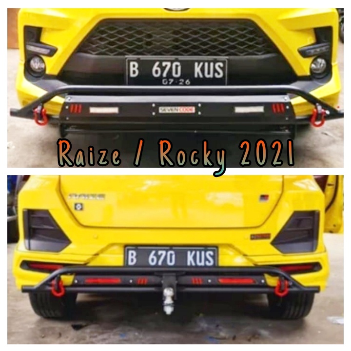 Jual Paket Tanduk Depan Towing Belakang Raize Rocky 2021 Premium