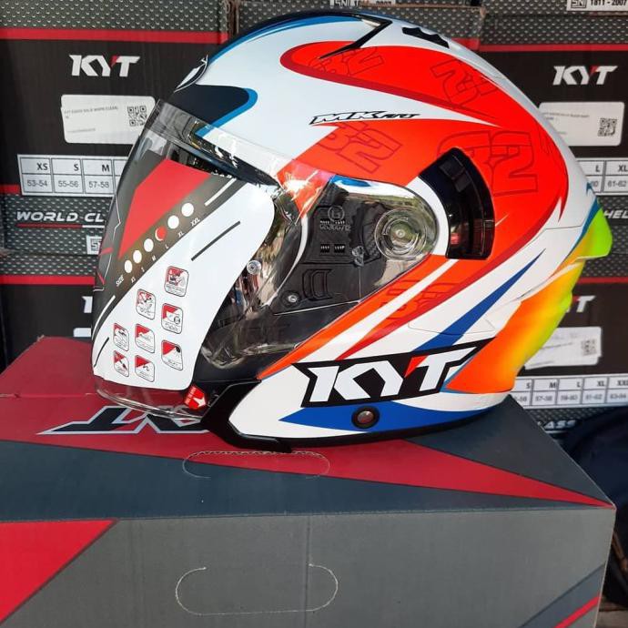 Jual Helm Kyt Nfj Isac Vinales Orange Fluo Matt Nf J Leovivi96Yh