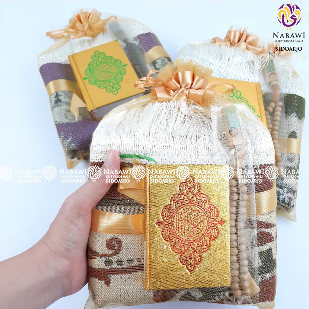 Jual Hampers Sajadah Turki Tile Quran Tasbih Souvenir Tahlilan