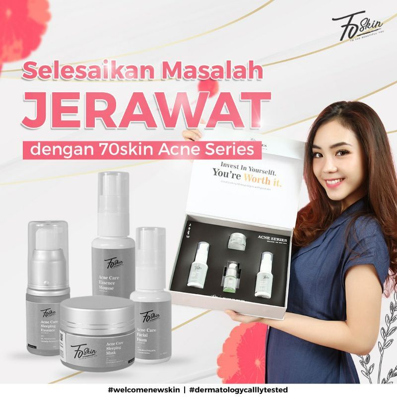 Jual Paket Skin Care 70skin Acne Series Bebas Jerawat Dan Kusam