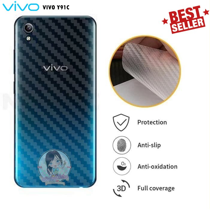 Jual Garskin Carbon Vivo Y91c Y91i Y1s Skin Back 3D Anti Gores Shopee