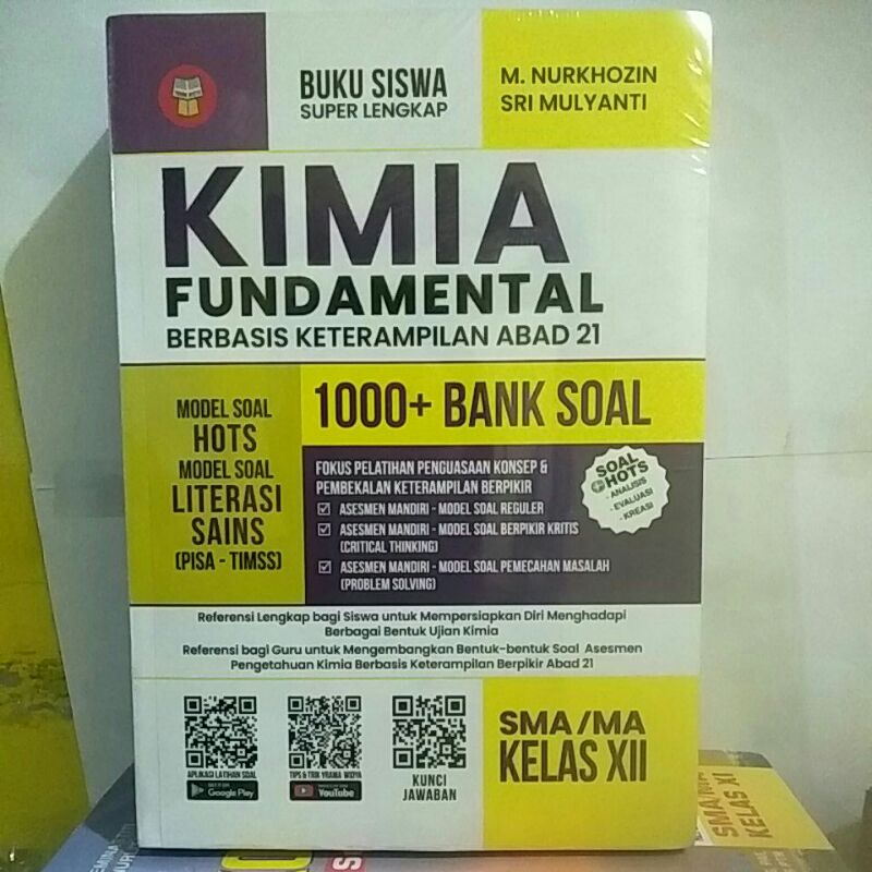 Jual Buku Kimia Fundamental SMA Kelas XII 1000 Bank Soal Shopee