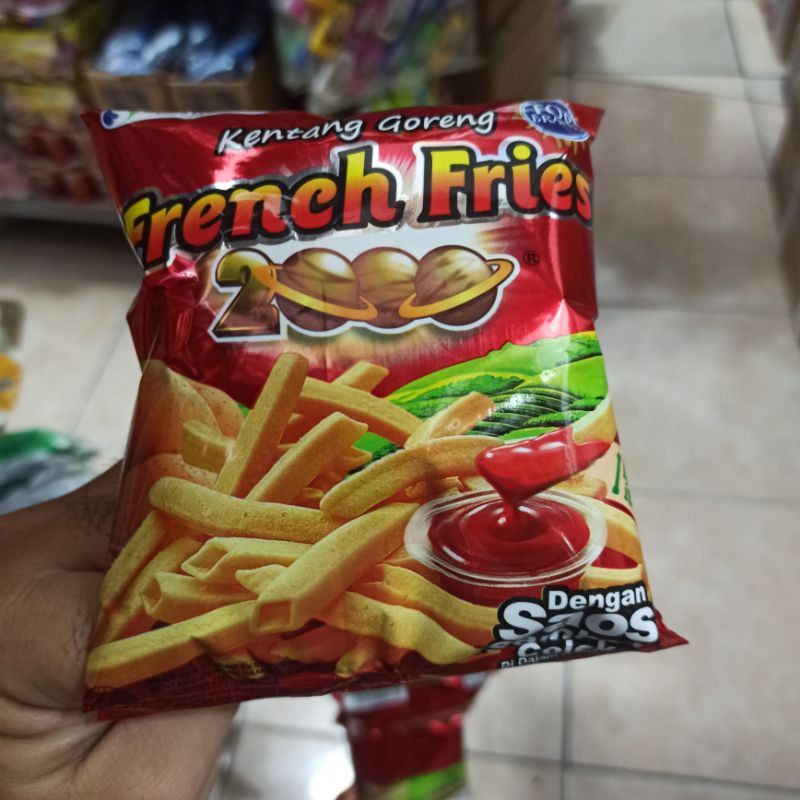 Jual French Fries 2000 Snack Kentang Saos Sambal Colek 8g Shopee