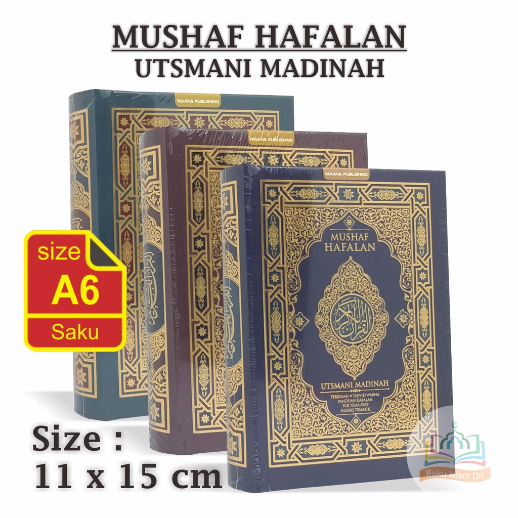 Jual Mushaf Hafalan Utsmani Madinah Terjemah Tajwid Warna A Hc Maana