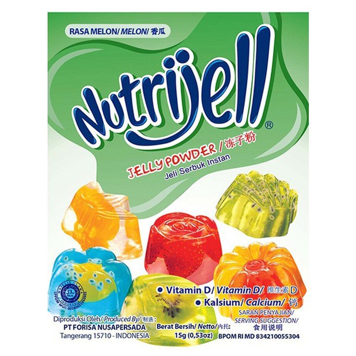 Jual Nutrijell Rasa Melon 15gr Agar Nutrijel Melon Jelly Powder