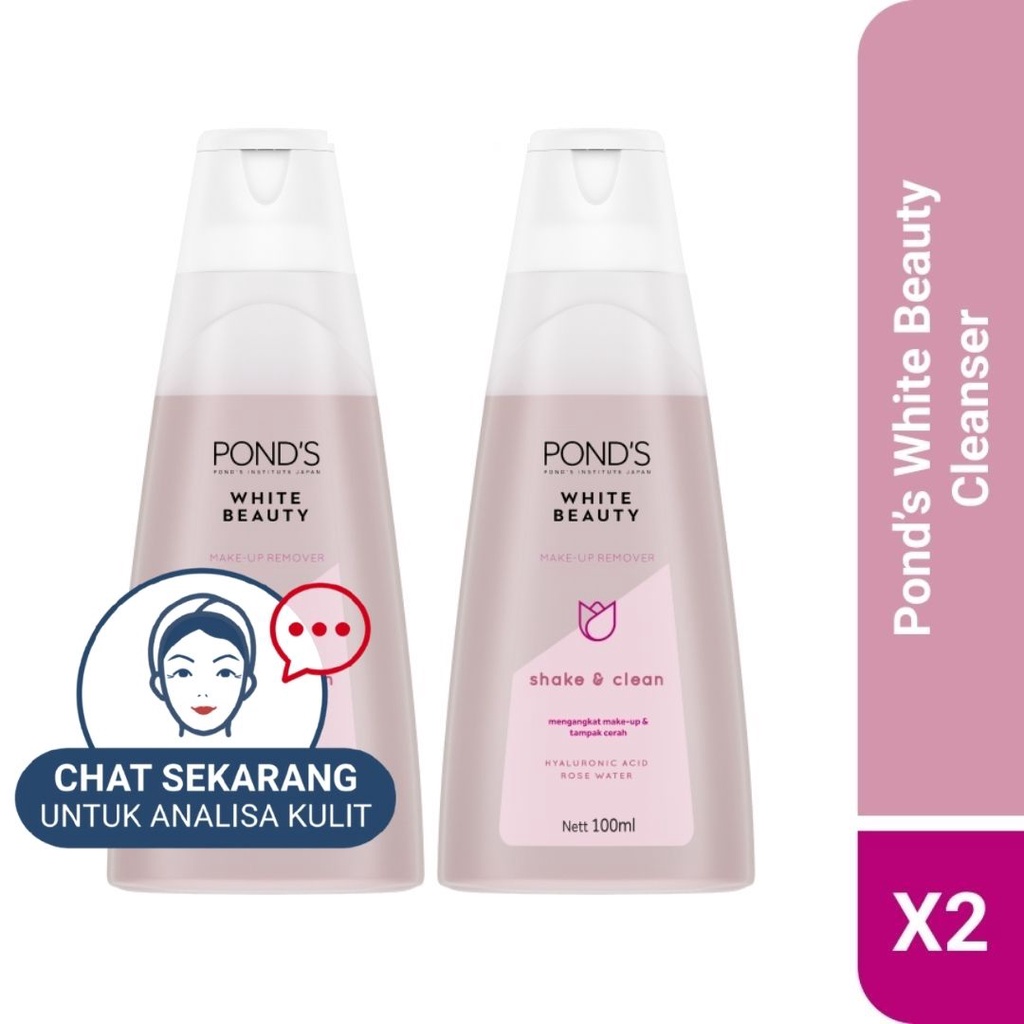 Jual Pond S Bright Beauty Shake Clean 2 X 100 ML Shopee Indonesia