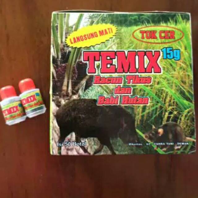 Jual COD TEMIX Racun Tikus Babi Danceleng Hutan 15 Gram Shopee