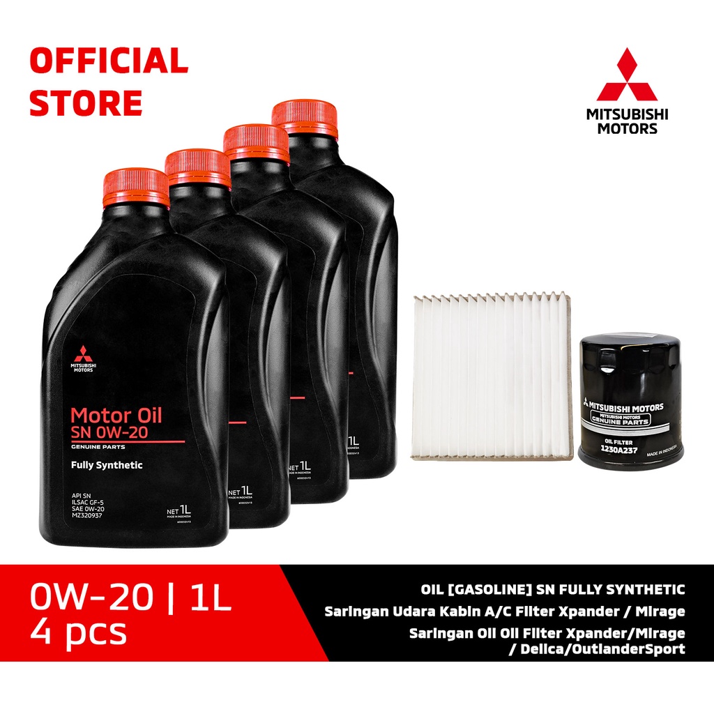 Jual Paket Hemat 1 Oli 0W 20 Oil Filter Saringan Udara Xpander