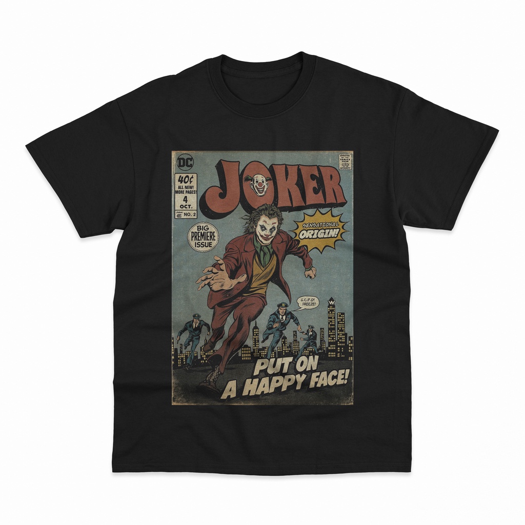 Jual Kaos Joker Put On A Happy Face Batman Vintage Classic Dc Marvel