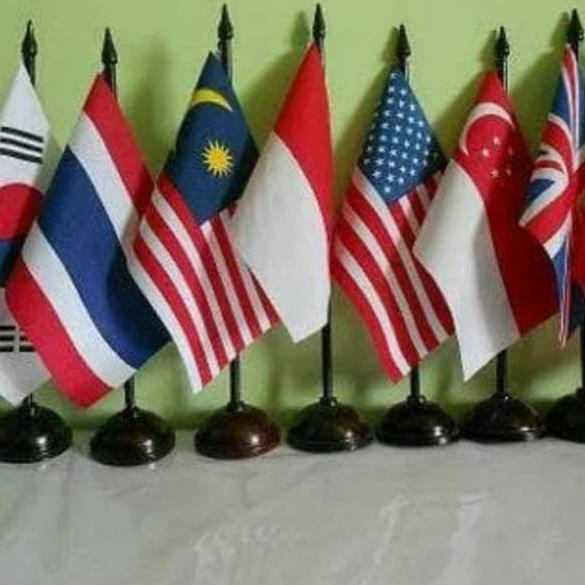 Jual DISCOUNT YPA63 Bendera Meja Negara Lengkap Semua Negara Adav