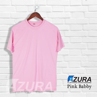 Jual Baju Kaos Polos Pink Babby Original Cotton Combed S Reaktif Kaos