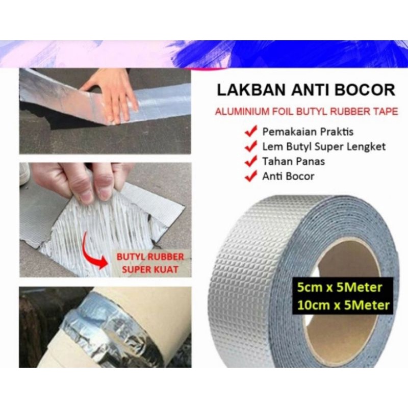 Jual Lakban Anti Bocor Penambal Atap Pipa Aquarium Toren Lem Anti Air