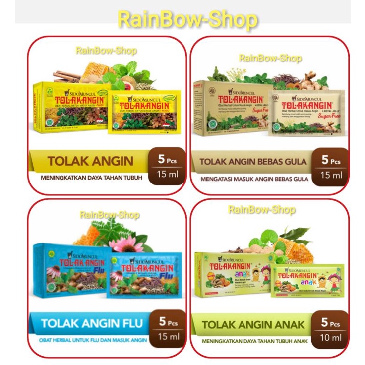 Jual Tolak Angin Box Isi Sachet Pilih Varian Original Sugar Free