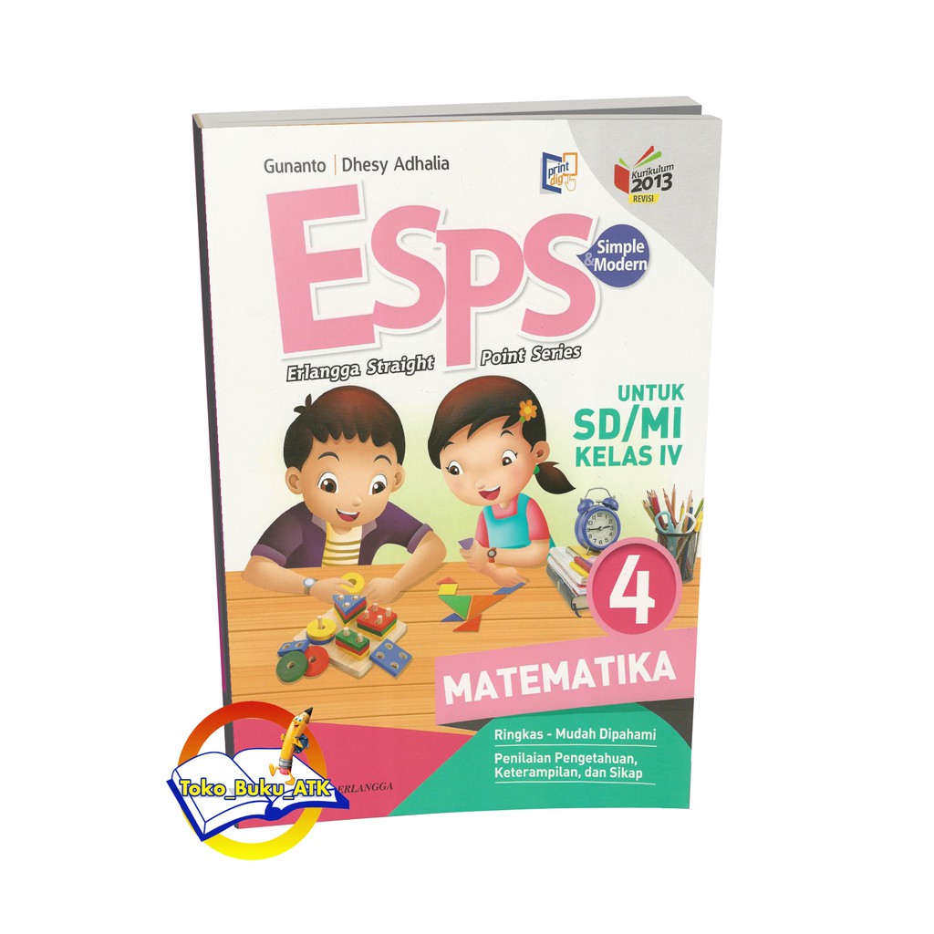 Jual Buku ESPS Matematika Kelas 4 Kurikulum 2013 Revisi Indonesia