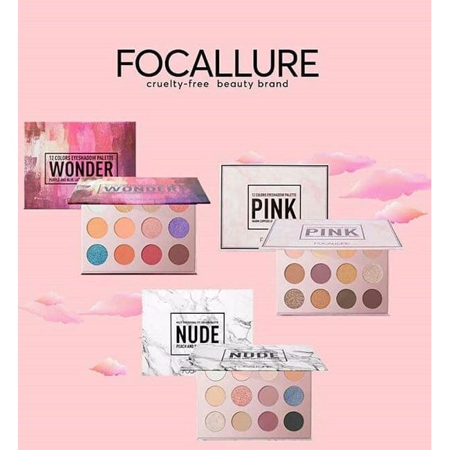 Jual Focallure Colors Eyeshadow Palette Nude Pink Wonder