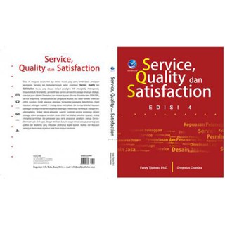 Jual Service Quality Dan Satisfaction Edisi Fandy Tjiptono Dan