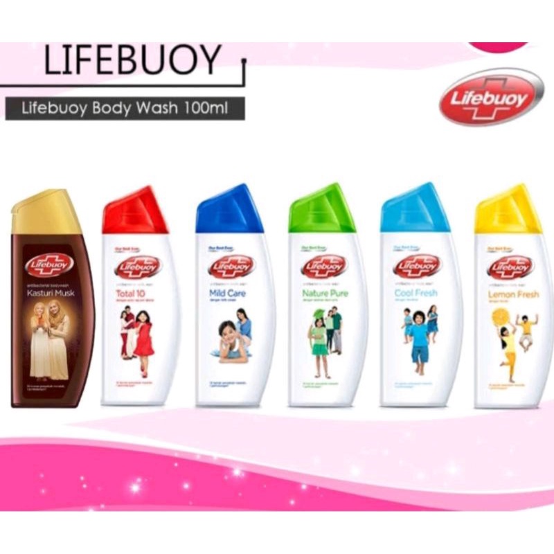 Jual Lifebuoy Body Wash Lemon Fresh Botol 100 ML Shopee Indonesia