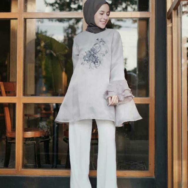 Jual Sasha Tunik Grey Shopee Indonesia