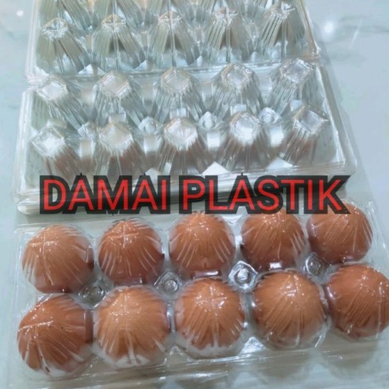 Jual Mika Telur Egg Tray Box Bening Non Kancing Telur Isi Telor