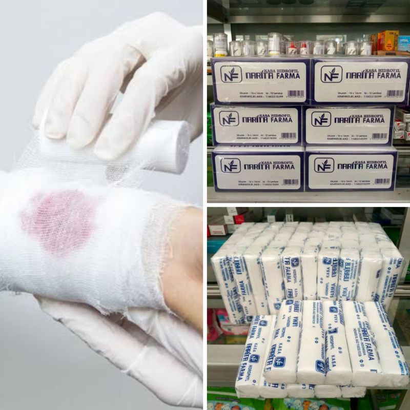 Jual Kasa Steril Hidrofil Perban Gulung Kotak Pembalut Luka Shopee