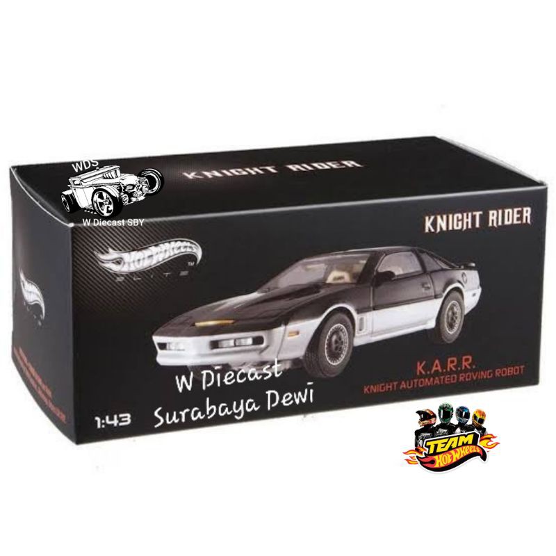 Jual Hot Wheels Elite Knight Rider KARR Skala Ban Karet Akrilik Rare