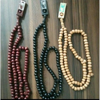 Jual Souvenir Tasbih Kayu Butir Free Kartu Ucapan Hampers Aqiqah