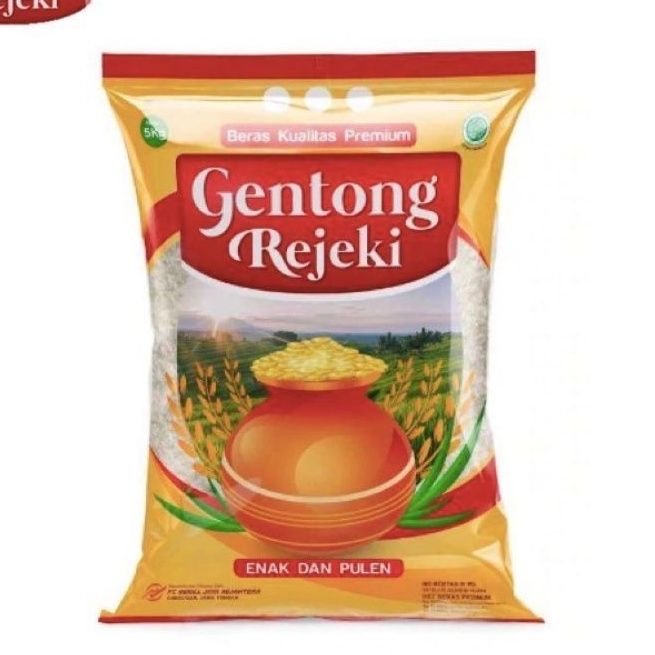 Jual Beras Premium Pulen Gentong Rejeki 5Kg Shopee Indonesia