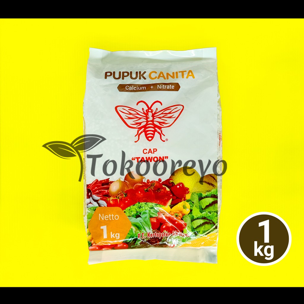 Jual PUPUK TAWON CANITA 1 KG KEMASAN PABRIK KALSIUM NITRAT Shopee