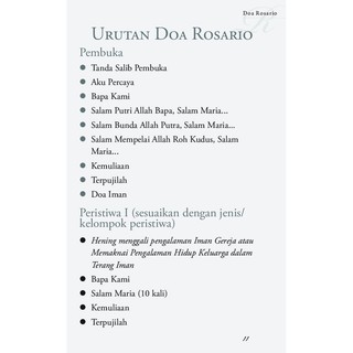 Jual Buku Original Doa Rosario Hidup Dalam Terang Iman Indonesia