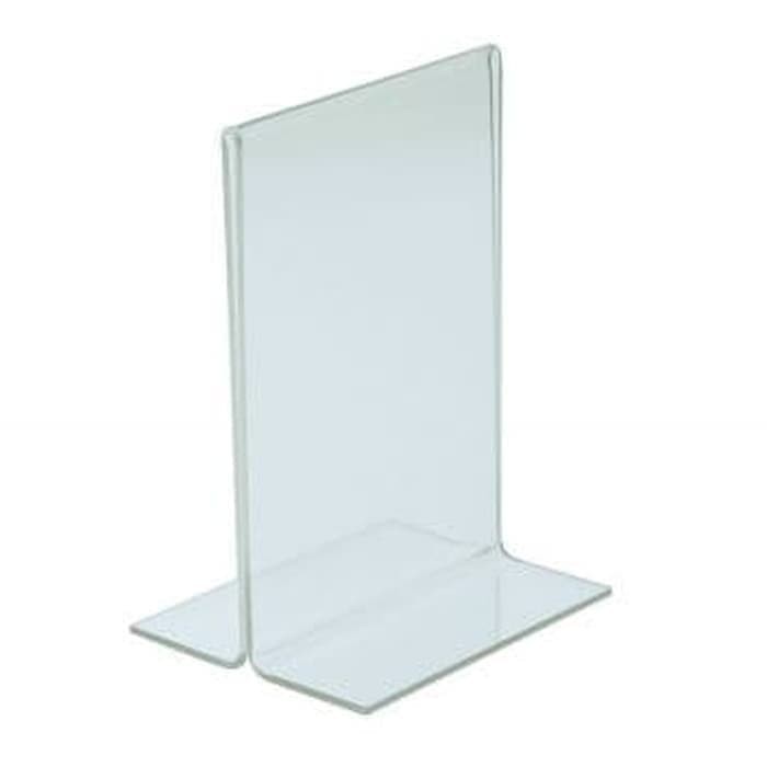 Jual Tempat Brosur Acrylic Tent Card A5 Tent Holder Tent Card 2 Sisi