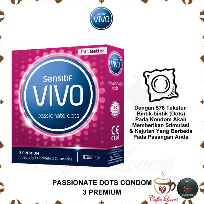 Jual Vivo Passionate Dots Kondom Kontrasepsi Bergerigi Shopee