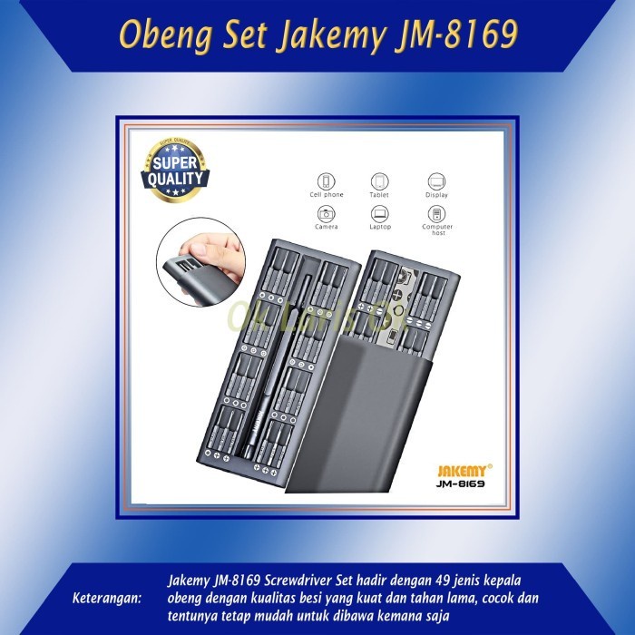 Jual Jakemy JM 8169 S2 49 In 1 Obeng Set Magnet For Handphone Kamera