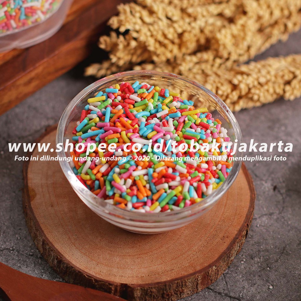 Jual Schoko Compound Choc Colour Gr Meses Rainbow Mix Pelangi