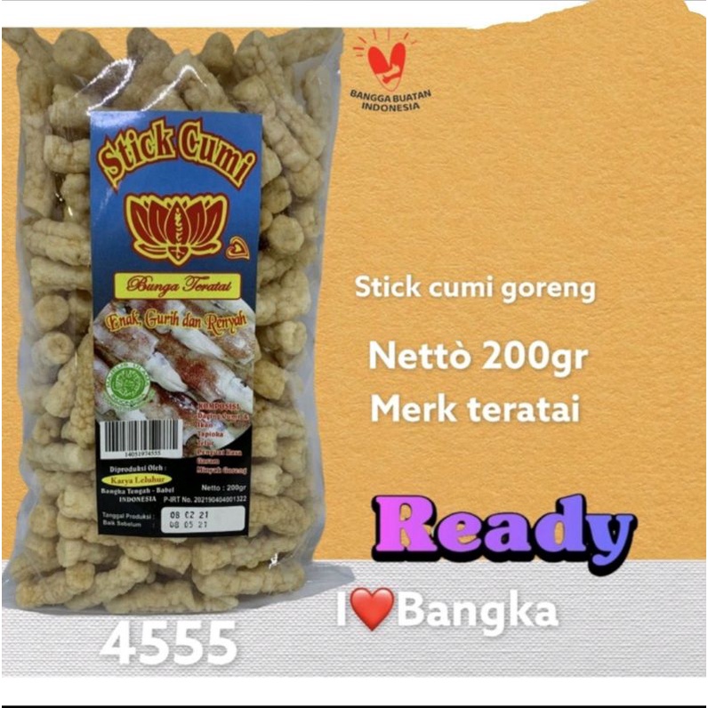 Jual Kerupuk Stick Cumi Goreng Cap Teratai Rp35 000 200 Gram Shopee