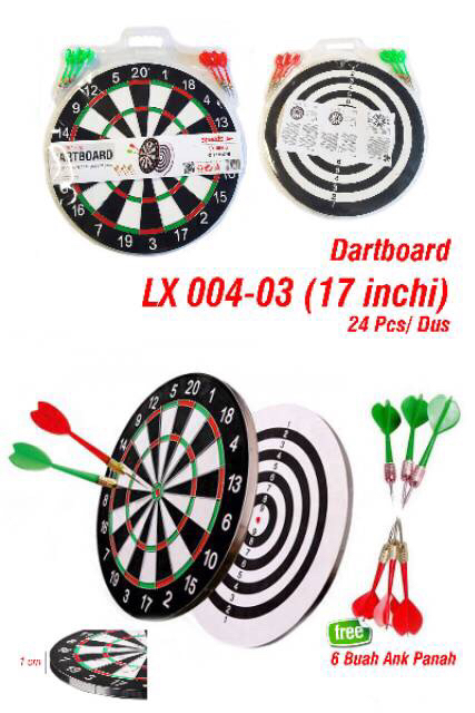 Jual Dart Game Besar Inch Papan Dart Board Besar Ukuran Cm