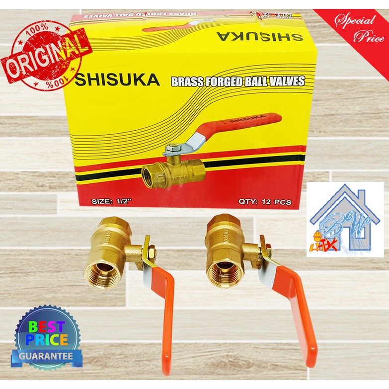 Jual BALL VALVE KUNINGAN 1 2 3 4 1 INCH SHISUKA BRASS FORGED BALL