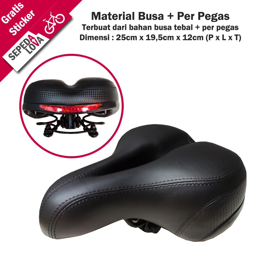 Jual Jok Sadel Sepeda Saddle Busa Besar Lebar Dengan Per Pegas Sl Sport