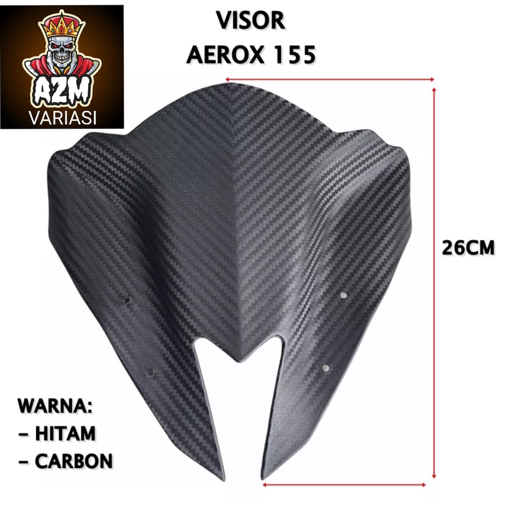 Jual VISOR YAMAHA AEROX WINDSHIELD AEROX HITAM KARBON VISOR AEROX OLD