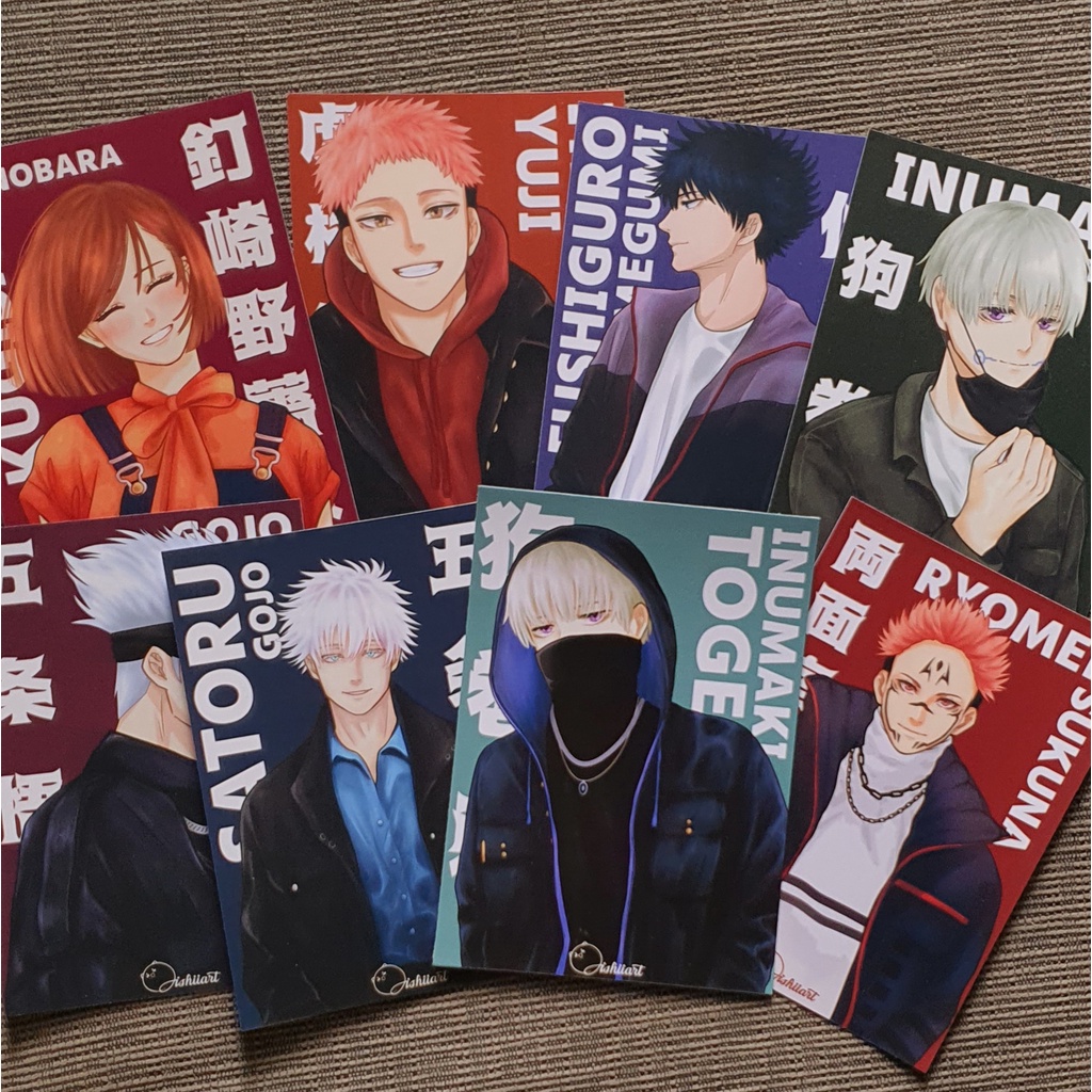 Jujutsu Kaisen Artprint JJK Photocard A6 Poster JJK Shopee Indonesia