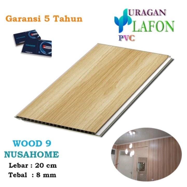 Jual Plafon Pvc Nusahome Kayu Doff Wood Shopee Indonesia