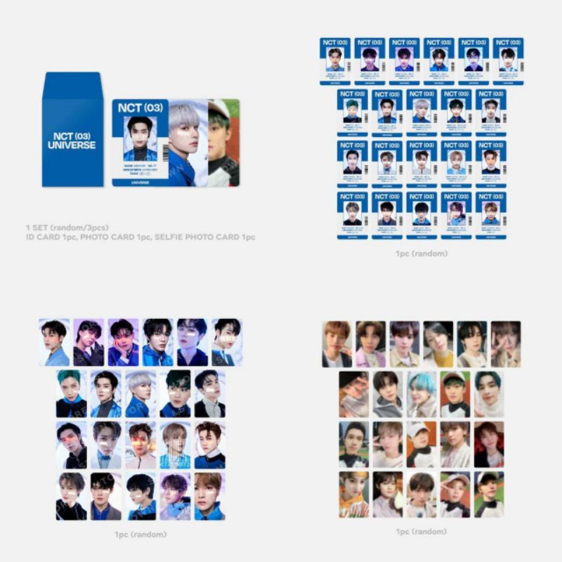 Jual Nct Universe Id Card Photocard Set Official Shopee Indonesia