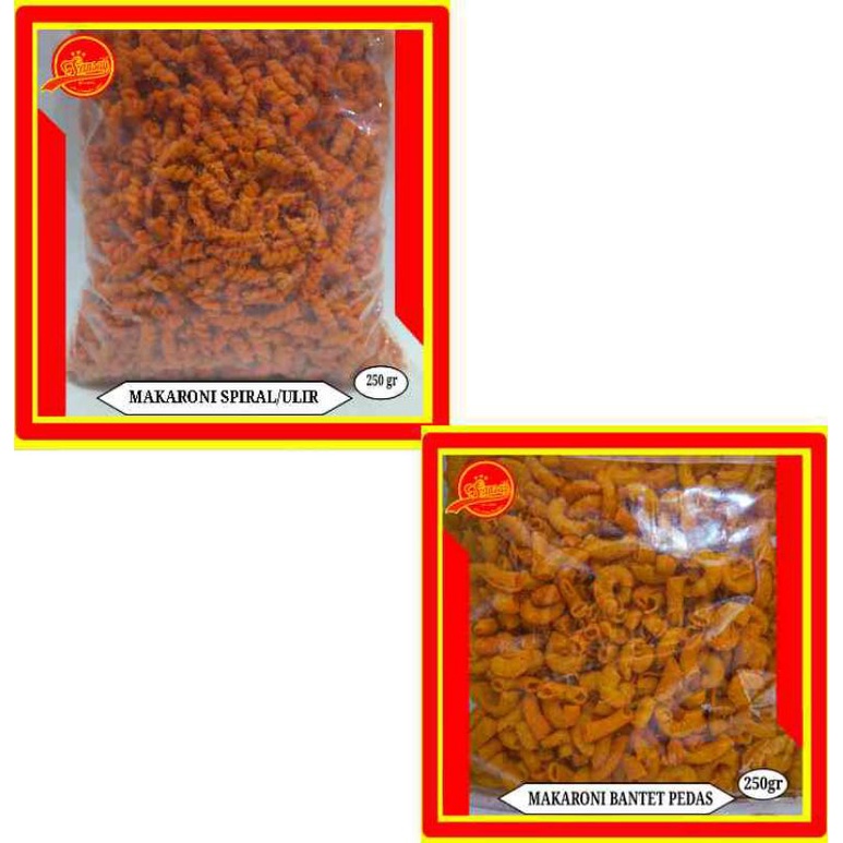 Jual ANEKA CEMILAN MAKANAN RINGAN MAKARONI BENTUK PIPA SPIRAL ULI