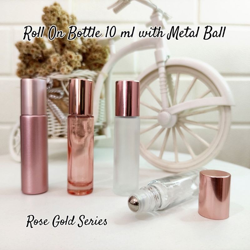 Jual Botol Kaca Roll On 10 Ml Metal Stainless Steel Roller Ball Spray